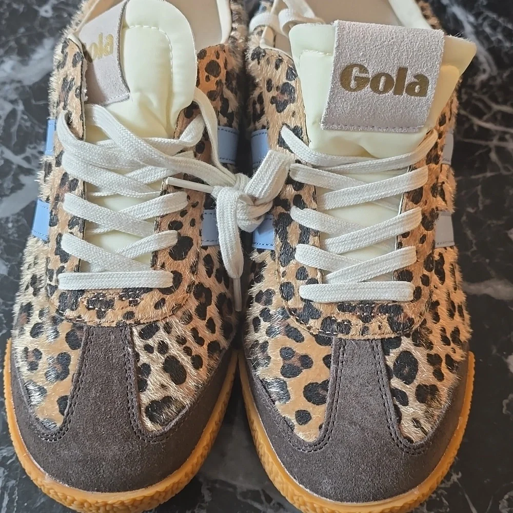 Gola Women's Leopard Print Sneakers with Blue Accents Retail $110.00US - Picture 12 of 16